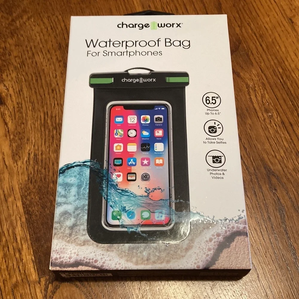dup🌸NIB CHARGE WORX Waterproof Bag for smartphone - up to 6.5”